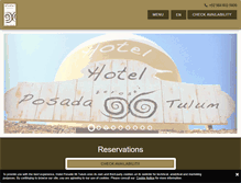 Tablet Screenshot of posada06tulum.com